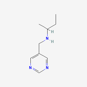 molecular formula C9H15N3 B15271230 (Butan-2-yl)(pyrimidin-5-ylmethyl)amine 