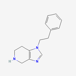 molecular formula C14H17N3 B15271265 1-(2-Phenylethyl)-1H,4H,5H,6H,7H-imidazo[4,5-c]pyridine 