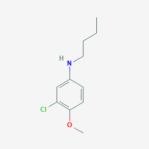 molecular formula C11H16ClNO B15271266 N-butyl-3-chloro-4-methoxyaniline 