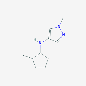 molecular formula C10H17N3 B15271269 1-methyl-N-(2-methylcyclopentyl)-1H-pyrazol-4-amine 