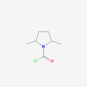 molecular formula C7H12ClNO B15271291 2,5-Dimethylpyrrolidine-1-carbonyl chloride 