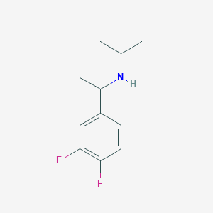 molecular formula C11H15F2N B15271304 [1-(3,4-Difluorophenyl)ethyl](propan-2-yl)amine 