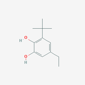 molecular formula C12H18O2 B15271332 3-Tert-butyl-5-ethylbenzene-1,2-diol 