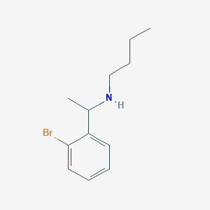 molecular formula C12H18BrN B15271360 [1-(2-Bromophenyl)ethyl](butyl)amine 