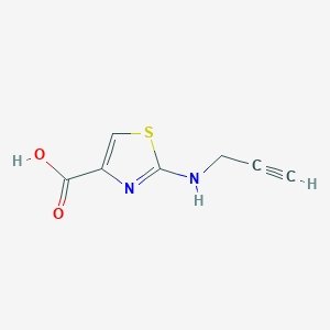 molecular formula C7H6N2O2S B15271374 2-[(Prop-2-yn-1-yl)amino]-1,3-thiazole-4-carboxylic acid 
