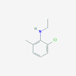 molecular formula C9H12ClN B15271387 2-chloro-N-ethyl-6-methylaniline 