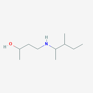 molecular formula C10H23NO B15271407 4-[(3-Methylpentan-2-yl)amino]butan-2-ol 