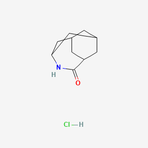 4-Azatricyclo[4.3.1.1~3,8~]undecan-5-one hydrochloride
