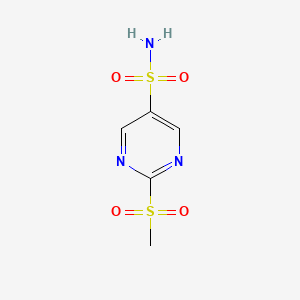 molecular formula C5H7N3O4S2 B15271417 2-Methanesulfonylpyrimidine-5-sulfonamide CAS No. 1461715-20-7