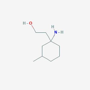 molecular formula C9H19NO B15271432 2-(1-Amino-3-methylcyclohexyl)ethan-1-ol 