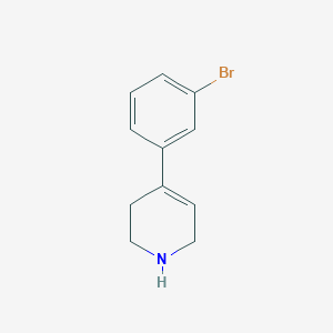 molecular formula C11H12BrN B15271439 4-(3-Bromophenyl)-1,2,3,6-tetrahydropyridine 