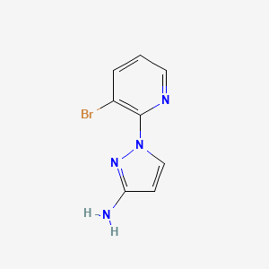 molecular formula C8H7BrN4 B15271465 1-(3-bromopyridin-2-yl)-1H-pyrazol-3-amine 
