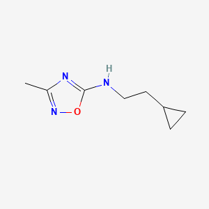 molecular formula C8H13N3O B15271473 N-(2-Cyclopropylethyl)-3-methyl-1,2,4-oxadiazol-5-amine 