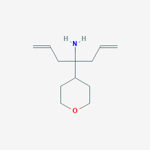 molecular formula C12H21NO B1527148 [1-Allyl-1-(tetrahydro-2H-pyran-4-yl)but-3-en-1-yl]amine CAS No. 1338495-06-9