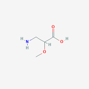 molecular formula C4H9NO3 B15271494 3-Amino-2-methoxypropanoic acid 