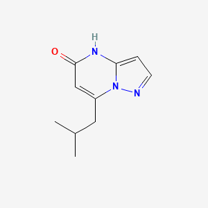 molecular formula C10H13N3O B15271526 7-(2-Methylpropyl)-4H,5H-pyrazolo[1,5-a]pyrimidin-5-one 