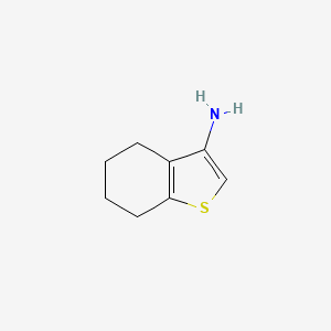 molecular formula C8H11NS B15271532 4,5,6,7-Tetrahydro-1-benzothiophen-3-amine 