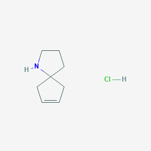 molecular formula C8H14ClN B1527154 1-Azaspiro[4.4]non-7-ene hydrochloride CAS No. 1332528-43-4