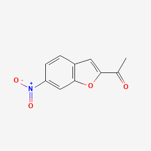 molecular formula C10H7NO4 B15271544 1-(6-Nitro-benzofuran-2-yl)ethanone 