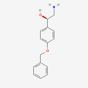 molecular formula C15H17NO2 B15271552 (1R)-2-Amino-1-[4-(benzyloxy)phenyl]ethan-1-ol 