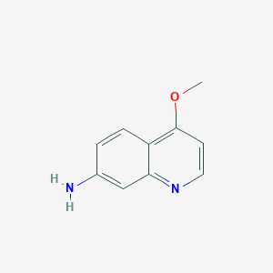 molecular formula C10H10N2O B15271554 4-Methoxyquinolin-7-amine 