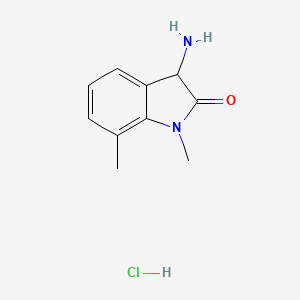3-Amino-1,7-dimethyl-1,3-dihydro-2H-indol-2-one hydrochloride