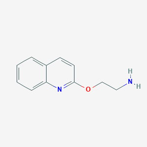 molecular formula C11H12N2O B15271589 2-(2-Aminoethoxy)quinoline 