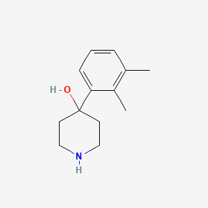 molecular formula C13H19NO B15271601 4-(2,3-Dimethylphenyl)piperidin-4-ol 