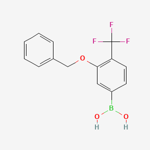 molecular formula C14H12BF3O3 B1527162 3-(Benzyloxy)-4-(trifluoromethyl)phenylboronic acid CAS No. 1007170-59-3
