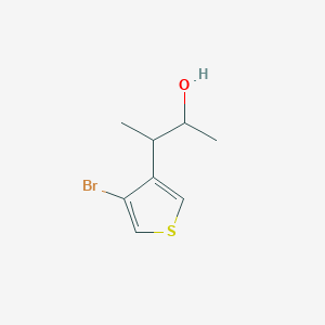 molecular formula C8H11BrOS B15271632 3-(4-Bromothiophen-3-YL)butan-2-OL 