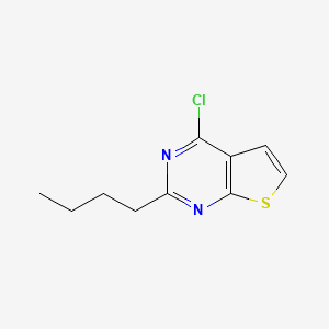 molecular formula C10H11ClN2S B15271652 2-Butyl-4-chlorothieno[2,3-d]pyrimidine 