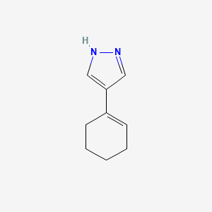molecular formula C9H12N2 B15271657 4-(Cyclohex-1-en-1-yl)-1H-pyrazole 