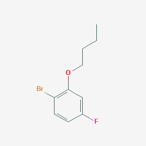 molecular formula C10H12BrFO B1527166 1-Bromo-2-butoxy-4-fluorobenzene CAS No. 1036724-57-8