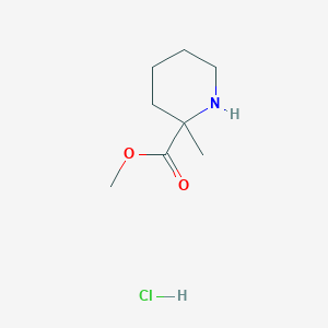 molecular formula C8H16ClNO2 B1527168 Methyl 2-methylpiperidine-2-carboxylate hydrochloride CAS No. 72540-77-3