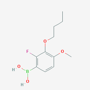 molecular formula C11H16BFO4 B1527170 3-Butoxy-2-fluoro-4-methoxyphenylboronic acid CAS No. 1793003-67-4