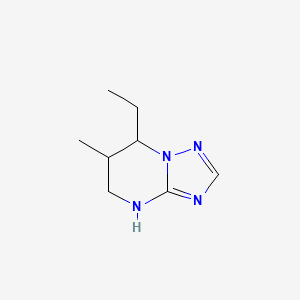 molecular formula C8H14N4 B15271724 7-Ethyl-6-methyl-4H,5H,6H,7H-[1,2,4]triazolo[1,5-a]pyrimidine 