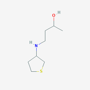 molecular formula C8H17NOS B15271731 4-[(Thiolan-3-yl)amino]butan-2-ol 