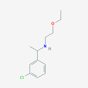 molecular formula C12H18ClNO B15271733 [1-(3-Chlorophenyl)ethyl](2-ethoxyethyl)amine 
