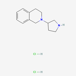 molecular formula C13H20Cl2N2 B1527176 2-(3-Pyrrolidinyl)-1,2,3,4-tetrahydroisoquinoline dihydrochloride CAS No. 1220017-74-2