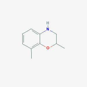 molecular formula C10H13NO B15271765 2,8-dimethyl-3,4-dihydro-2H-1,4-benzoxazine 