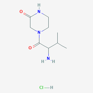 4-(2-amino-3-methylbutanoyl)piperazin-2-one hydrochloride