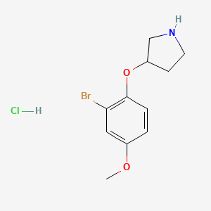 3-(2-Bromo-4-methoxyphenoxy)pyrrolidine hydrochloride