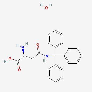 molecular formula C23H24N2O4 B1527188 (S)-2-Amino-4-oxo-4-(tritylamino)butanoic acid hydrate CAS No. 210824-10-5