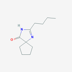 molecular formula C11H18N2O B152719 2-Butyl-1,3-diazaspiro[4.4]non-1-en-4-one CAS No. 138402-05-8