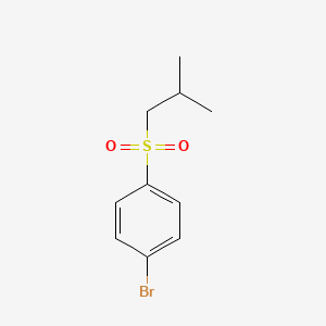 molecular formula C10H13BrO2S B1527191 1-Bromo-4-(isobutylsulfonyl)benzene CAS No. 856060-51-0