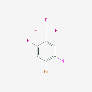 1-Bromo-5-fluoro-2-iodo-4-(trifluoromethyl)benzene