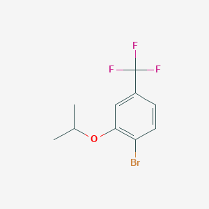 molecular formula C10H10BrF3O B1527197 1-Bromo-2-isopropoxy-4-(trifluoromethyl)benzene CAS No. 1345471-36-4
