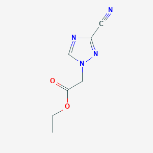 ethyl 2-(3-cyano-1H-1,2,4-triazol-1-yl)acetate