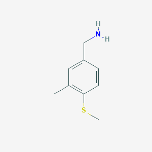 [3-Methyl-4-(methylsulfanyl)phenyl]methanamine