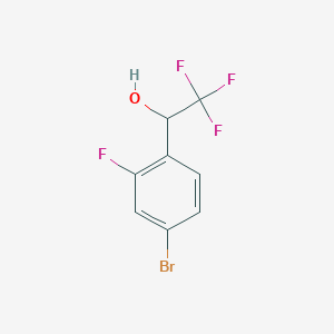 molecular formula C8H5BrF4O B1527211 1-(4-Bromo-2-fluorophenyl)-2,2,2-trifluoroethanol CAS No. 1033805-88-7